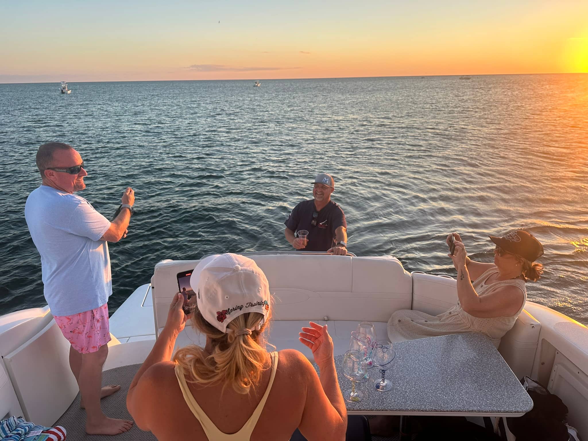 Turquoise Gulf water on a Top Fun Charters day out