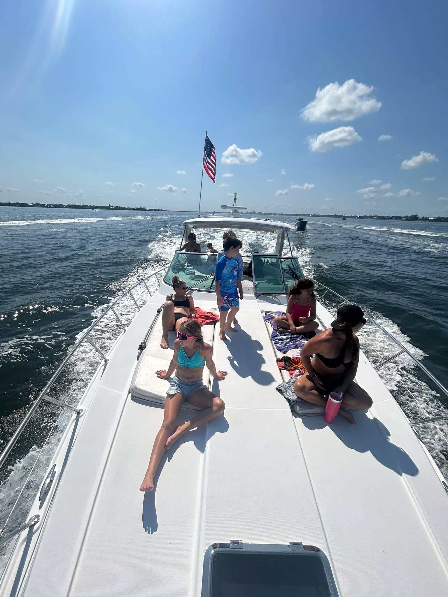 Turquoise Gulf water on a Top Fun Charters day out