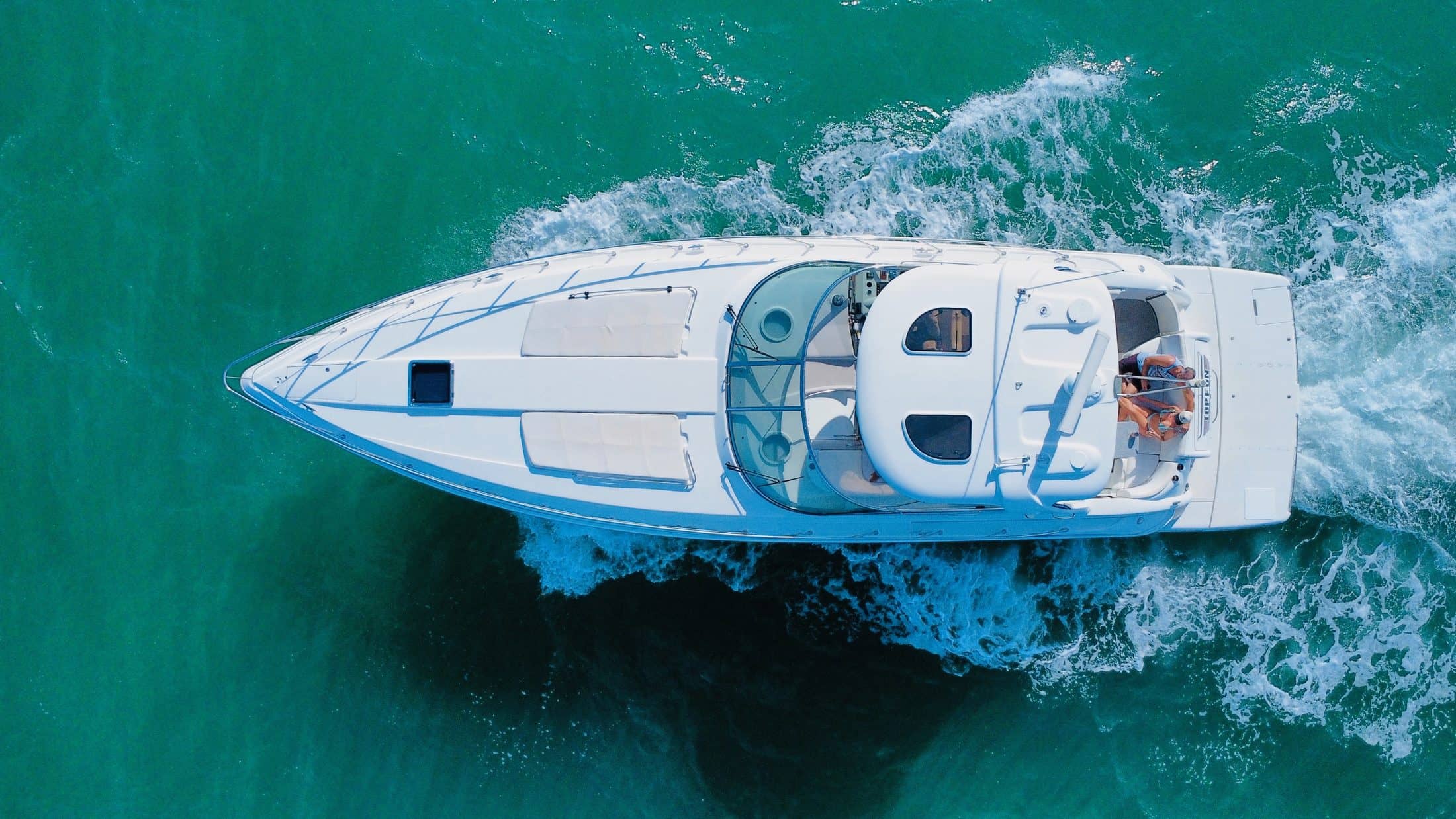 The Top Fun yacht cruising along the Anna Maria Island coastline