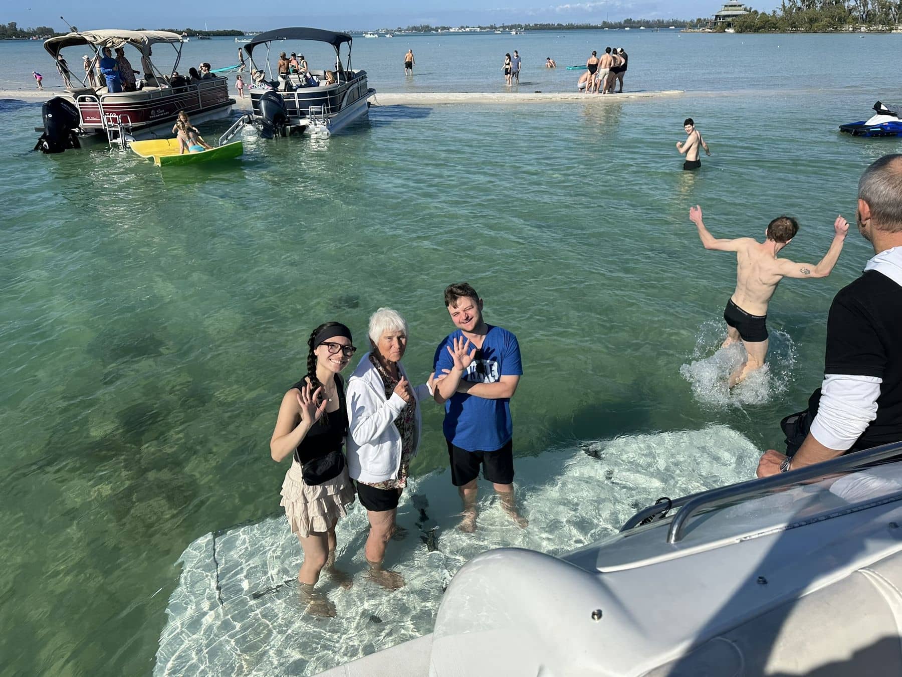Relaxing on deck during a private Anna Maria Island yacht charter