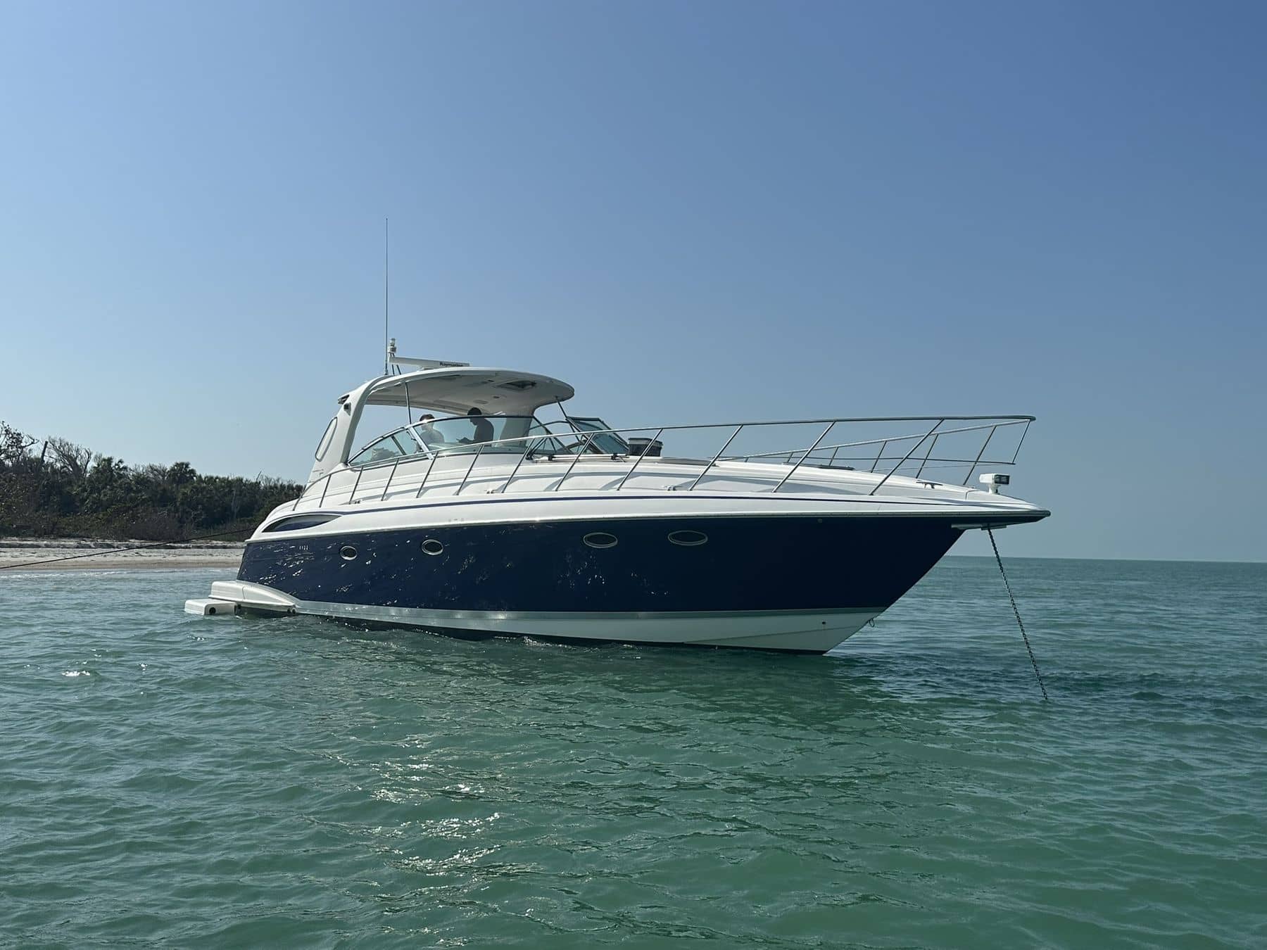 Guests enjoying a private charter aboard Top Fun near Anna Maria Island