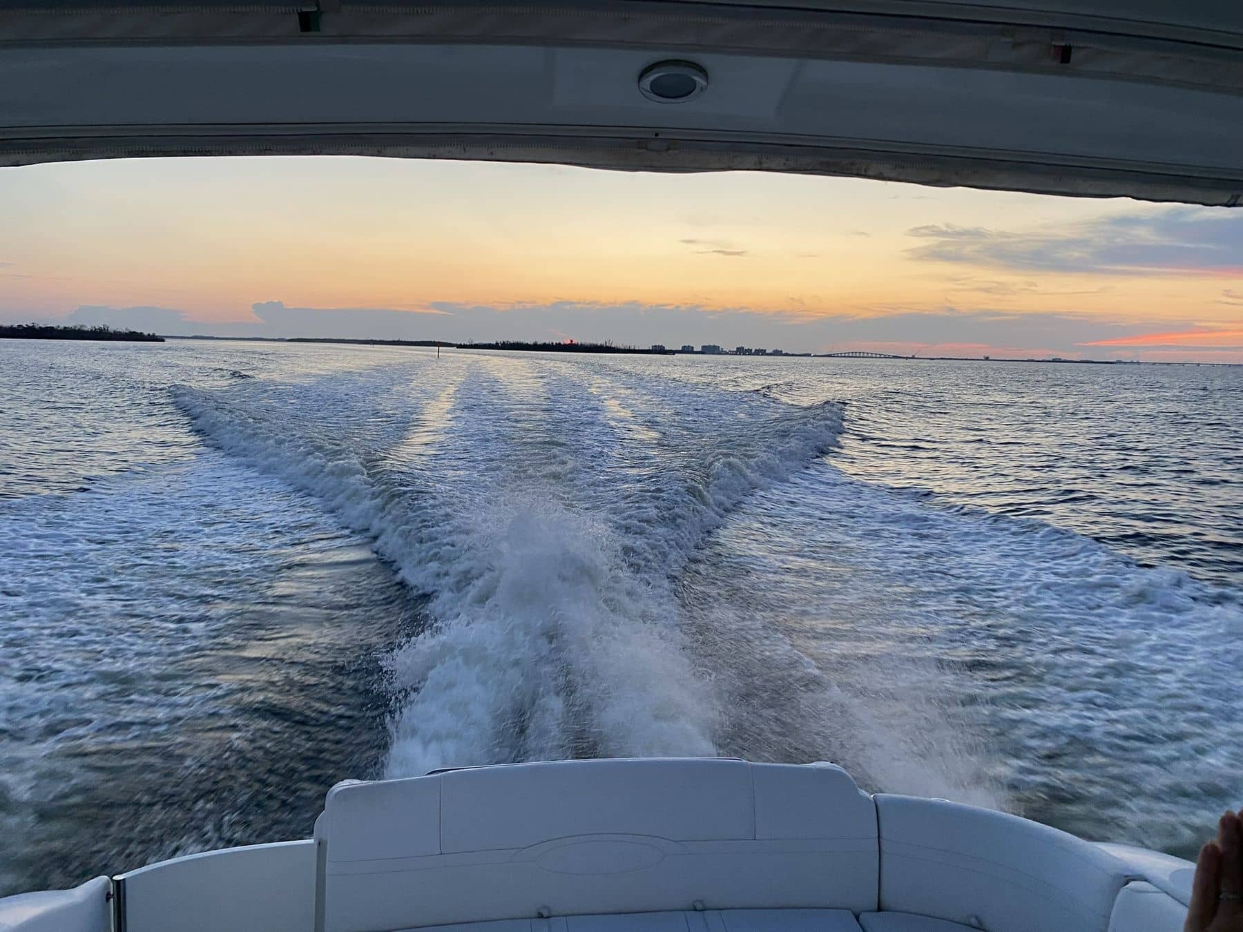 Guests enjoying a private charter aboard Top Fun near Anna Maria Island