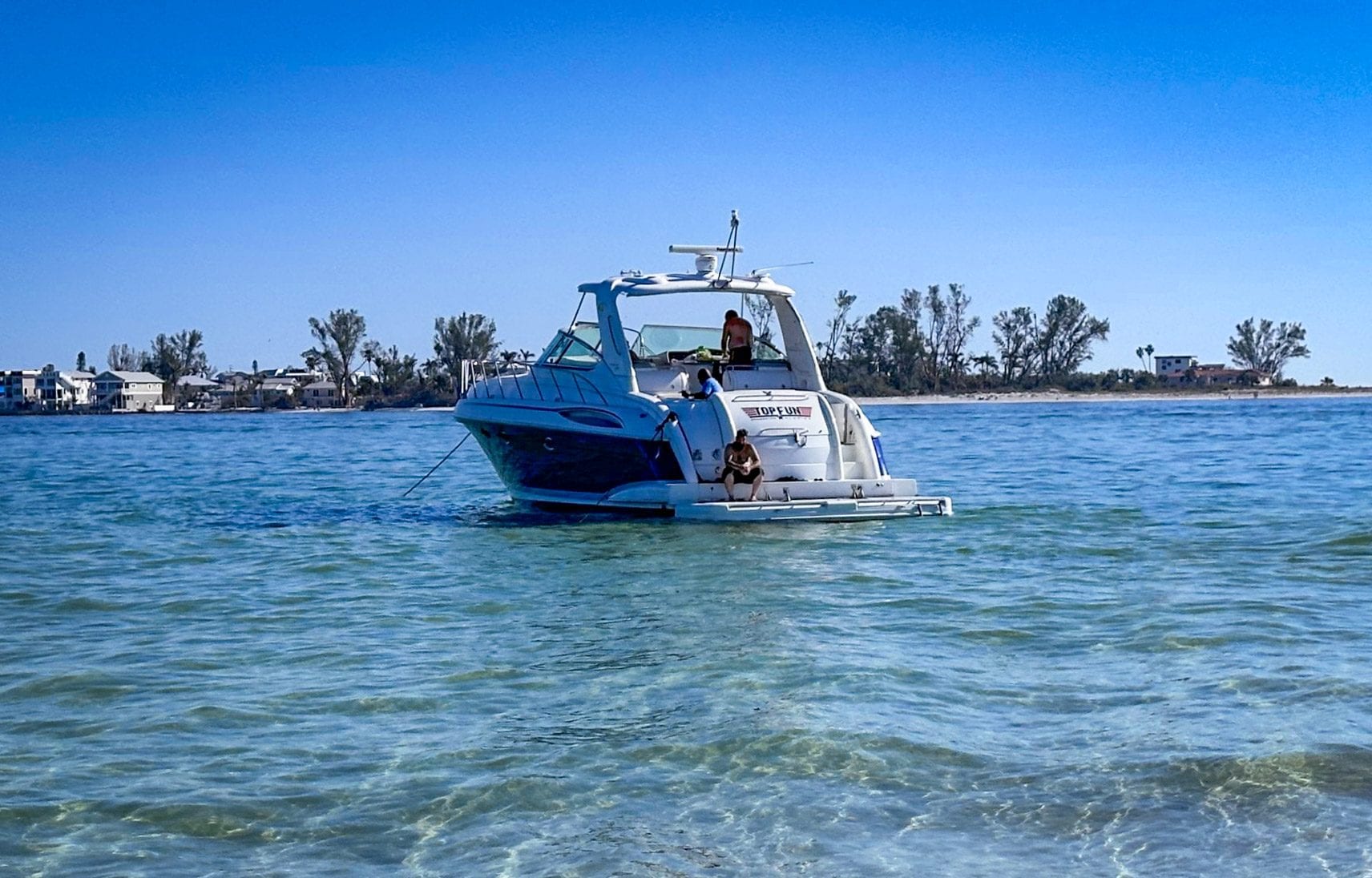 View across Safe Harbor Pier 77 Marina near Anna Maria Island